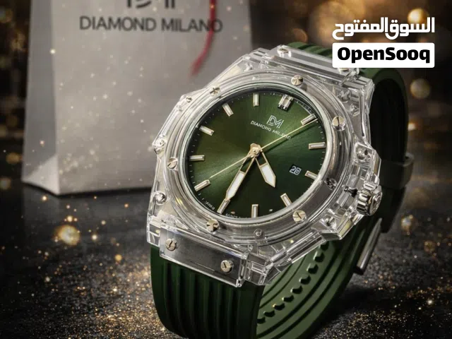 Diamond Milano Transparent Case Watch