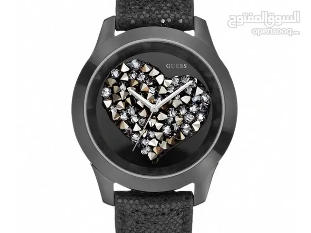 ساعة نسائية فخمة نادرة - ماركة guess الأصلية مع كل اغراضها.