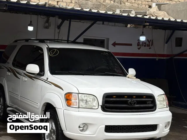 تيوتا سيكويا 2004 للبيع جمرك سنه الوصول 2025 شهر 2 اللون ابيض والصالون بيج