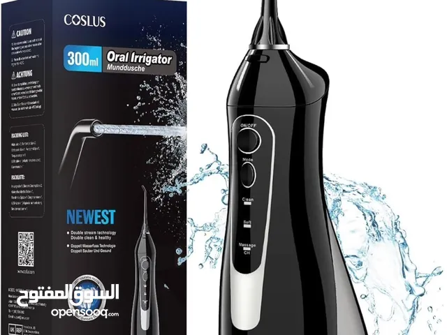 جهاز تنظيف الأسنان بالماء من COSLUS – خزان 300ml، شحن USB، تقنية متطورة