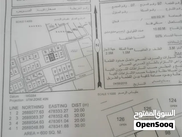 ارض سكنية في صحار الصويحره شرق جامعة صحار