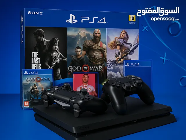 PS4 SLIM NOIR 1TB version 12.52 avec plusieurs jeux et compte pes 25