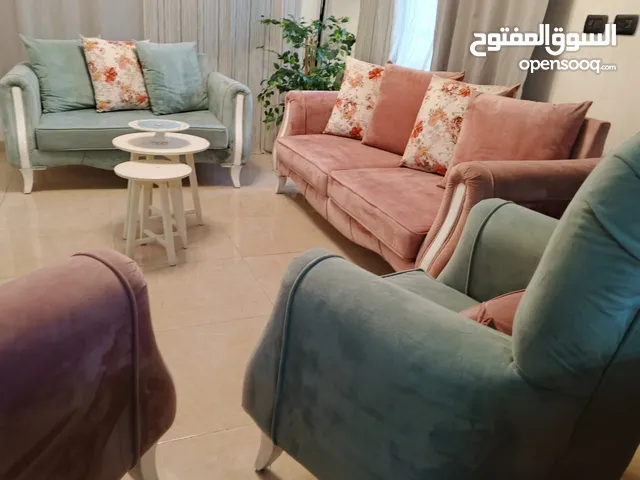 طقم كنب 7مقاعد خشب سويد وزان بالكامل