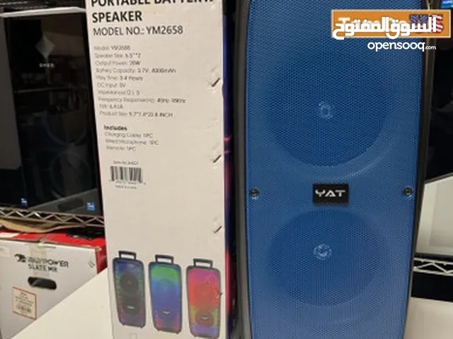 يات المحمولة اللاسلكية 4000 واط مكبر الصوت مع ميكروفون، أضواء LED نموذج رقم: YM2658