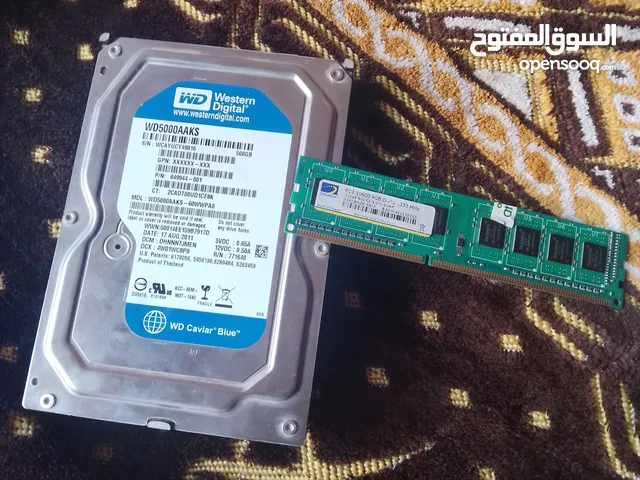 رام 4Giga و هارد ديسك داخلي 500تيرا +نسخه 10widows اصليه هديه