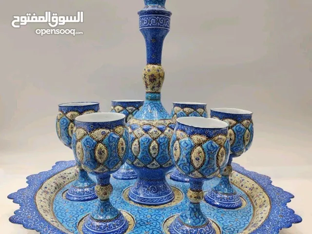 طقم كوب وصحن مع صينيةإيراني
