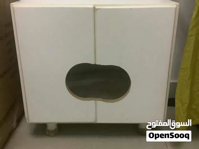 بيت قطة خشب ابيض