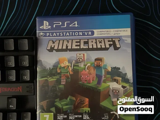 لعبة ماين كرافت سوني 4 شبه جديدة  Minecraft PS4 CD