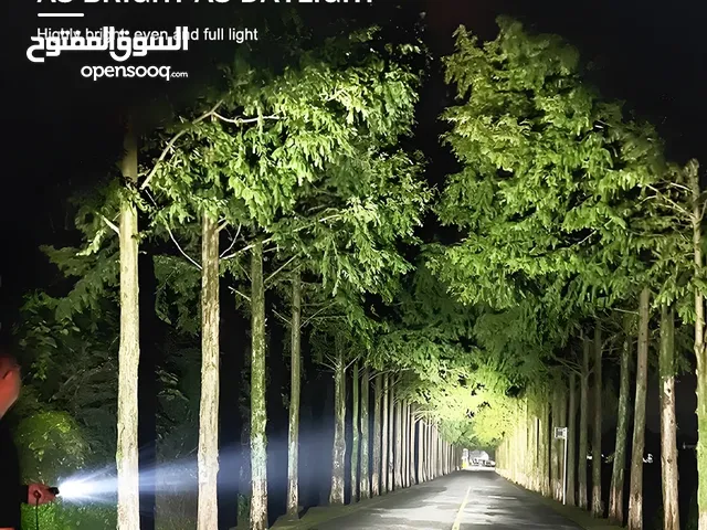 مصباح جبلي كشاف جيب لوكس مدى 300 متر ليد قابل للشحن قوي مع زوم ضوء اضائه بيل لوكس يدوي ضد الماء ضوء