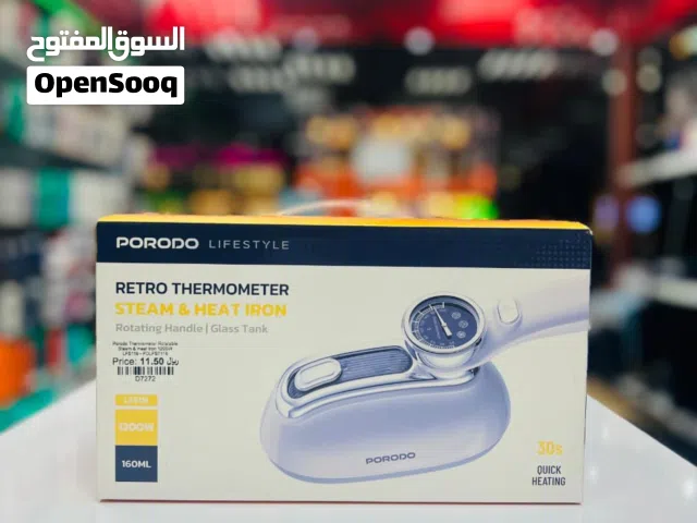 NEW PORODO RETRO THEROMETER STEAM & HEAT IRON