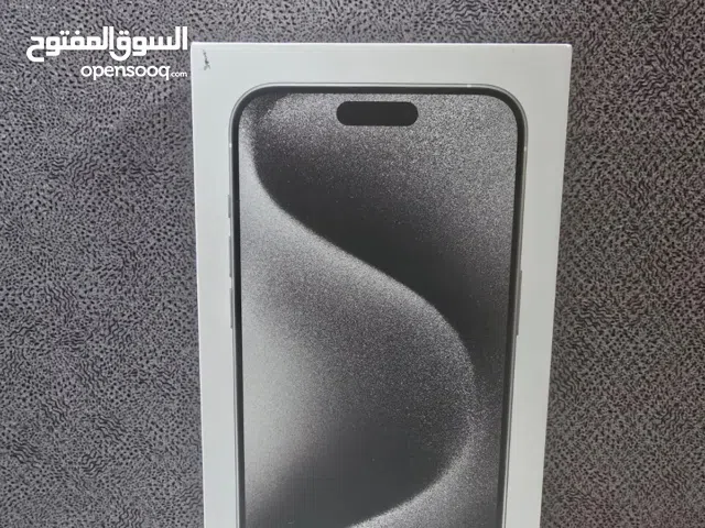 iPhone 15 Pro Max 256GB – تيتانيوم أبيض – جديد وارد أمريكي
