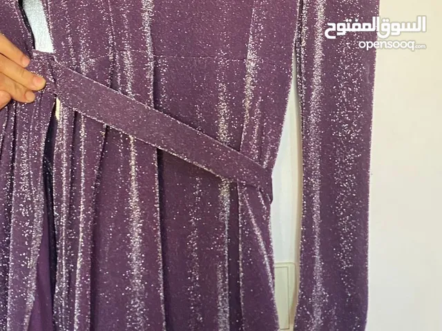 Purple soireee dresss- Hijabis- فستان بنفسجي سواريه بكوم