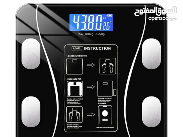 ميزان الكتروني ذكي + كورس تمارين للجم كامل شهر مع توصيل مجاني لكل محافظات العراق و ضمان 100% أصلي