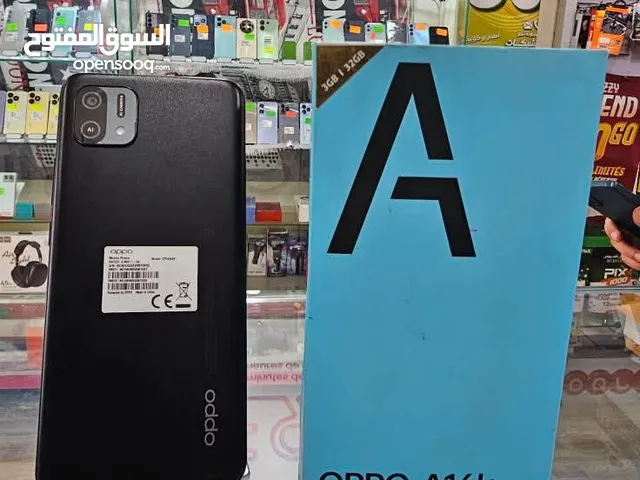 مستعمل اخو الجديد oppo A16K رام 6 جيجا 64 أغراضة والكرتونه الأصلية متوفر توصيل
