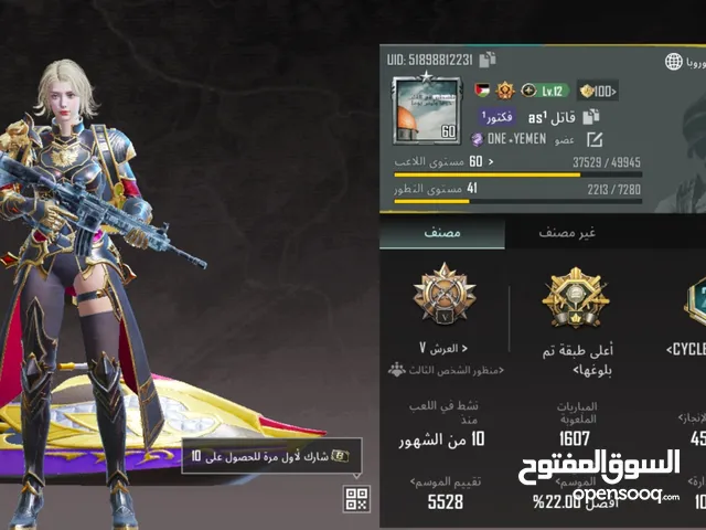 Pubg Accounts and Characters for Sale in Taiz