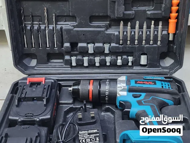 دريل ثقب بطارية شركة ماكس max بالبطارية ضمان ثلاث شهور فك تركيب المسامير مسامير مسمار