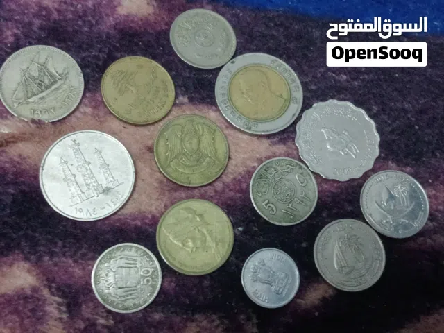 عملات معدنية تذكارية عربيه وأجنبية
