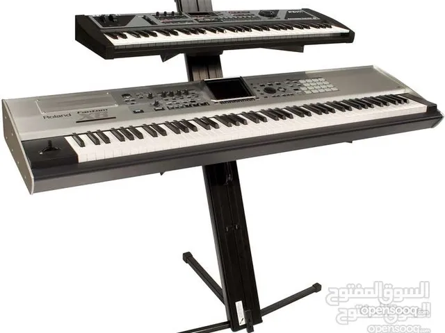 ستاند بيانو / اورج ثنائي Double Adjustable Metal Piano Stand Keyboard Stand