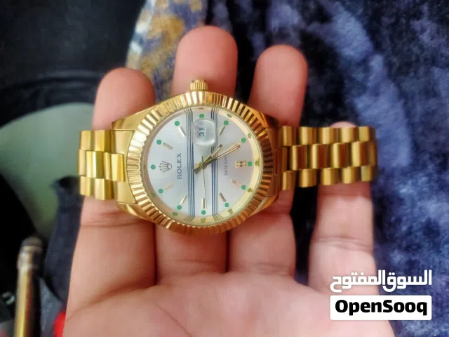 rolex watch 24k gold covered total  all good very fresh watch i use 2 years but no scratches