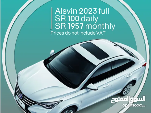 Changan Alsvin 2023 full for rent - Free delivery for monthly rental