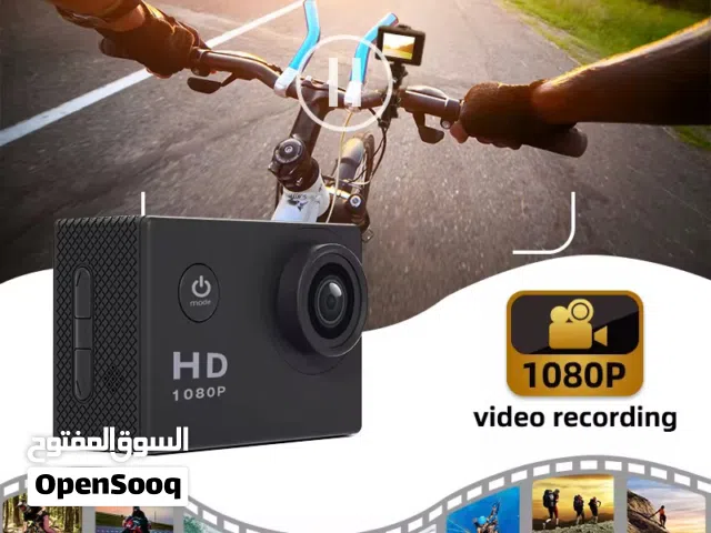 كاميرا رياضية مقاومة للماء Full HD 1080P مع شاشة 2 إنچ وثّق مغامراتك اليومية والرياضات الخارجية