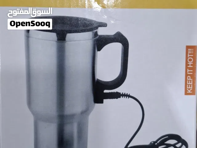 سخان ستيل للقهوة والشاي يقعد سخون اتناء السفر ويشتغل في ولاعة السيارة