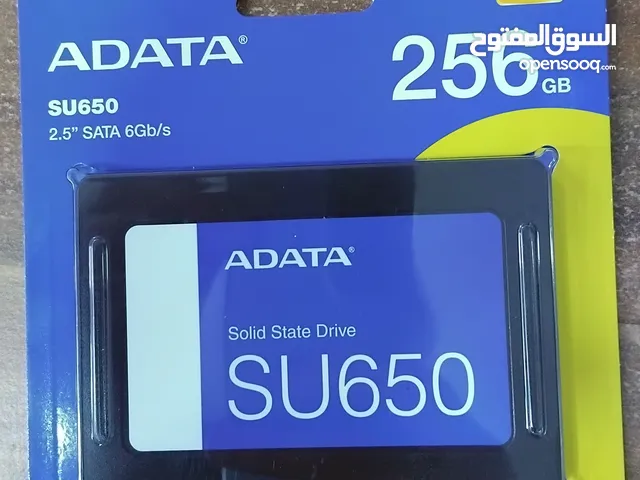 هارد دسك اس اس دي دي داخلي لأجهزة الكومبيوتر 256GB ADATA SU650 3D NAND 15X GAMING SSD