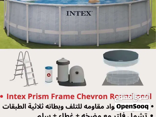 بركة سباحة انتكس للعيلة من وكيل انتكس 4.88 متر مع فلتر وسلم وغطا وأرضيه كفالة خمس سنوات