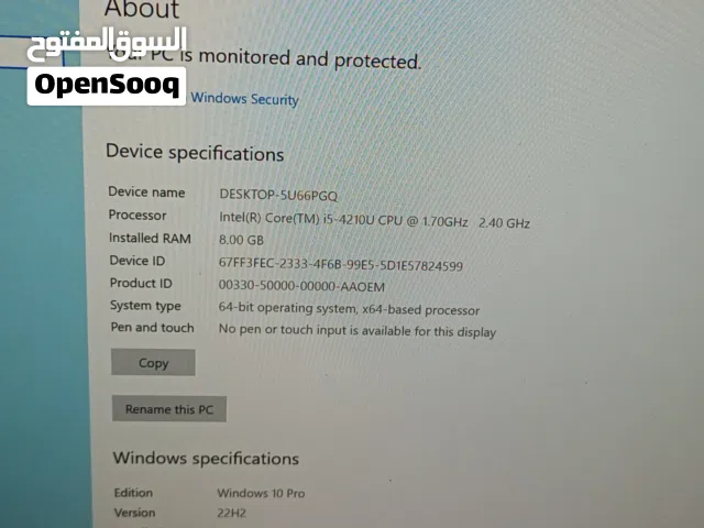 Windows Toshiba  Computers  for sale  in Amman