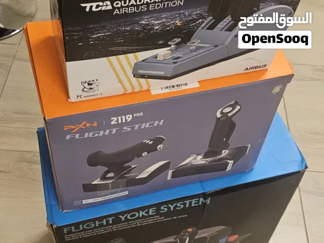 Bundle: Flight Yoke, Throttle Quadrant and Joystick (Logitech + Thrustmaster + pxn) - Full Set