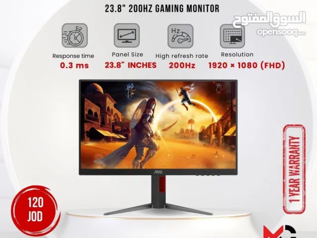 23.8" Aoc monitors for sale  in Amman
