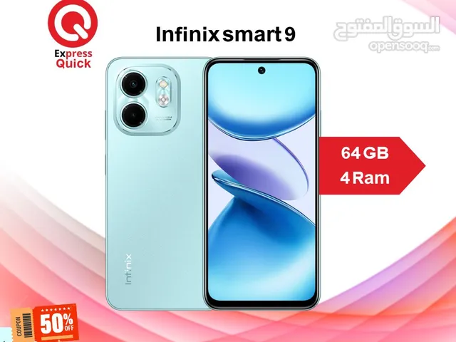 INFINIX SMART 9 ( 64GB ) / 6 RAM NEW /// انفنكس سمارت 9 ذاكره 64 جيجا الرام 6 الجديد كليا