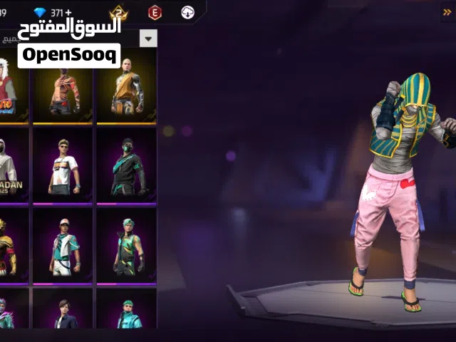 حساب فري فاير قوي للبيع