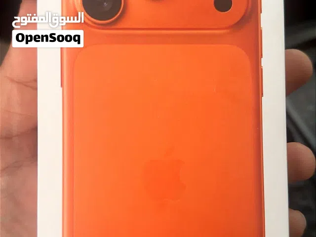 ايفون 17 برو جديد بسعة 256 جيجابايت من أبل باللون البرتقالي