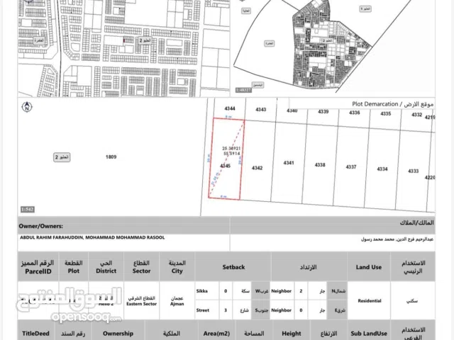 Residential Land for Sale in Ajman Al Helio