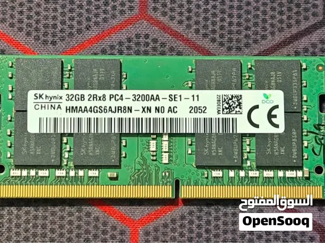 32gb DDR4 laptop ram 3200mhz speed