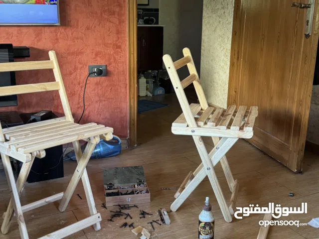 كرسي خشبي قابل للطي