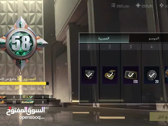حساب ببجي مستوى 80