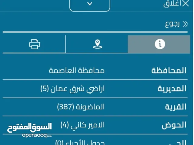 قطع اراضي للبيع (الماضونة و المفرق )