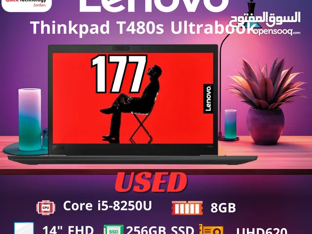 laptop Thinkpad T480s Ultrabook   Ci5-7  مستعمل بحالة الوكالة