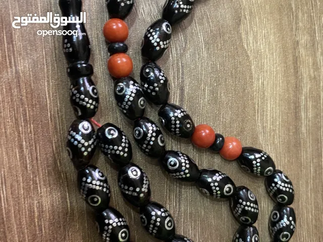 مسبحة يسر مكاوي الشرابة فضة والشواهد مرجان