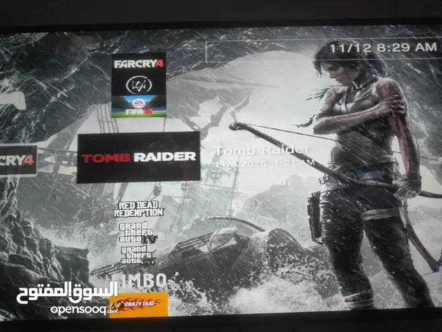 PS3 Slim (بلاستيشن 3 سليم) مُهكَّر 150GB + يد أصلية + 11 لعبة