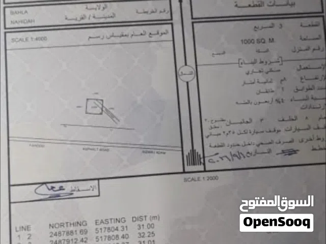 Commercial Land for Sale in Al Dakhiliya Bahla