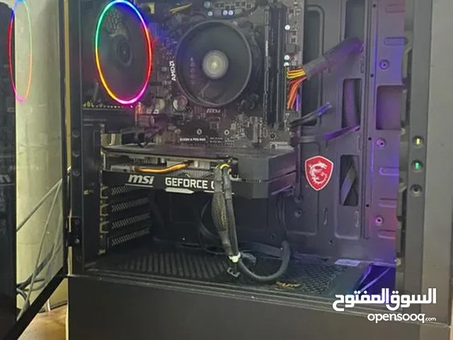 Pc للبيع  R5 3400g Gtx 1660 ti 16 gb ram 3200 500 gb hdd 128gb ssd  السعر 350 jd