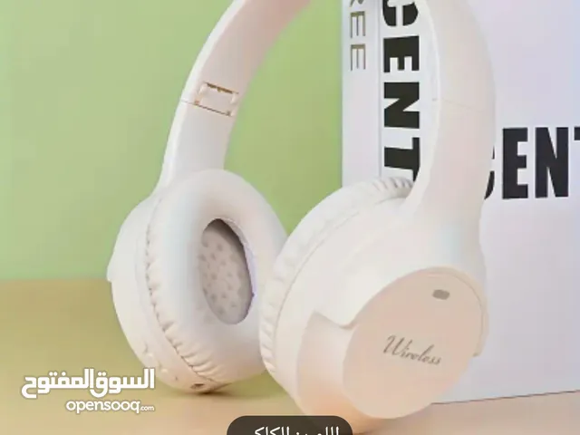 سماعه بلوتوث راس مزوده كرت ميموري ذاكره تعمل على البلوتوث اتصال بالهاتف يوجد بها FM