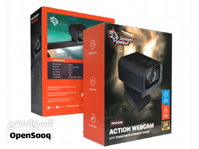 Porodo PDX535 2K Webcam Auto Focus Mic with Tripod good quality with 1 year warranty