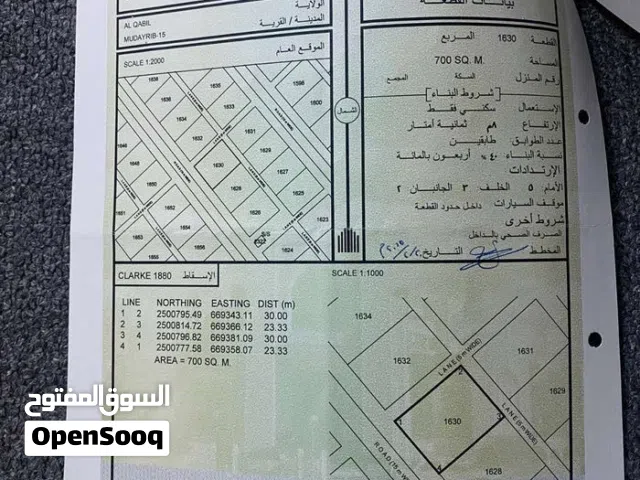 ارض للبيع(المضيرب15)