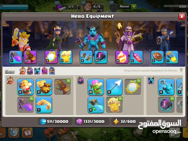 حساب كلاش تاون 14 بكامل معلوماته