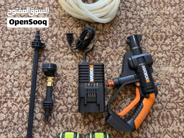 طقم لاسلكي أمريكي أصلي متكامل من WORX 20V (جزازة عشب جديدة + مضخة غسيل ورش شبه جديدة