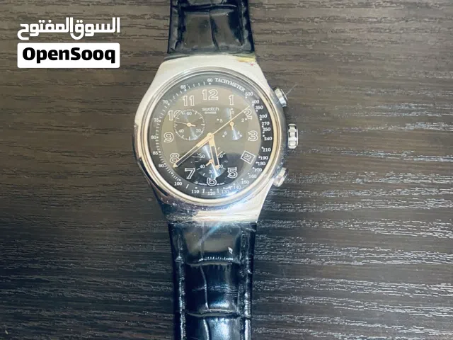 ساعة سواتش جلد للبيع